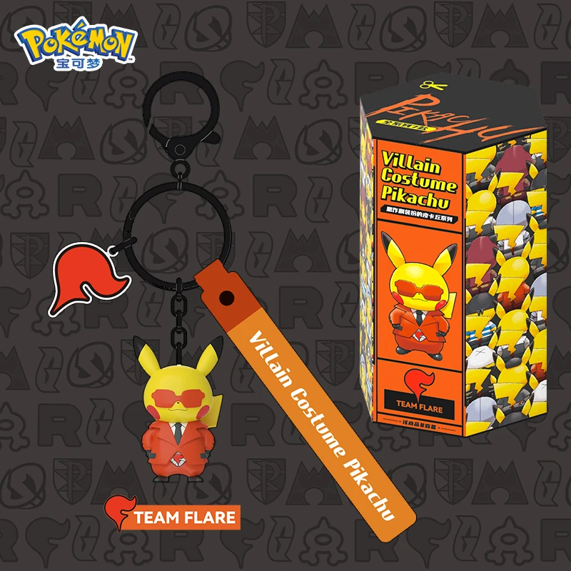 Pokemon Pikachu Sleutelhanger Schattige Poppentas Auto Sleutelhanger Anime Action Figures Cartoon Mode Verjaardagscadeau Voor Jongen Meisje Kind
