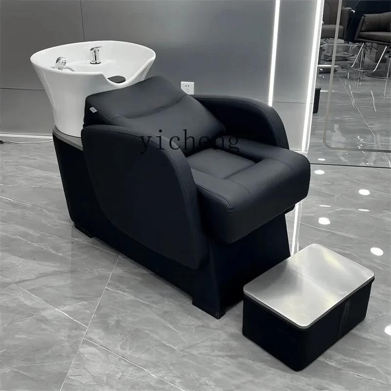 XL shampoo bed barber shop special high-end semi-lying flush bed