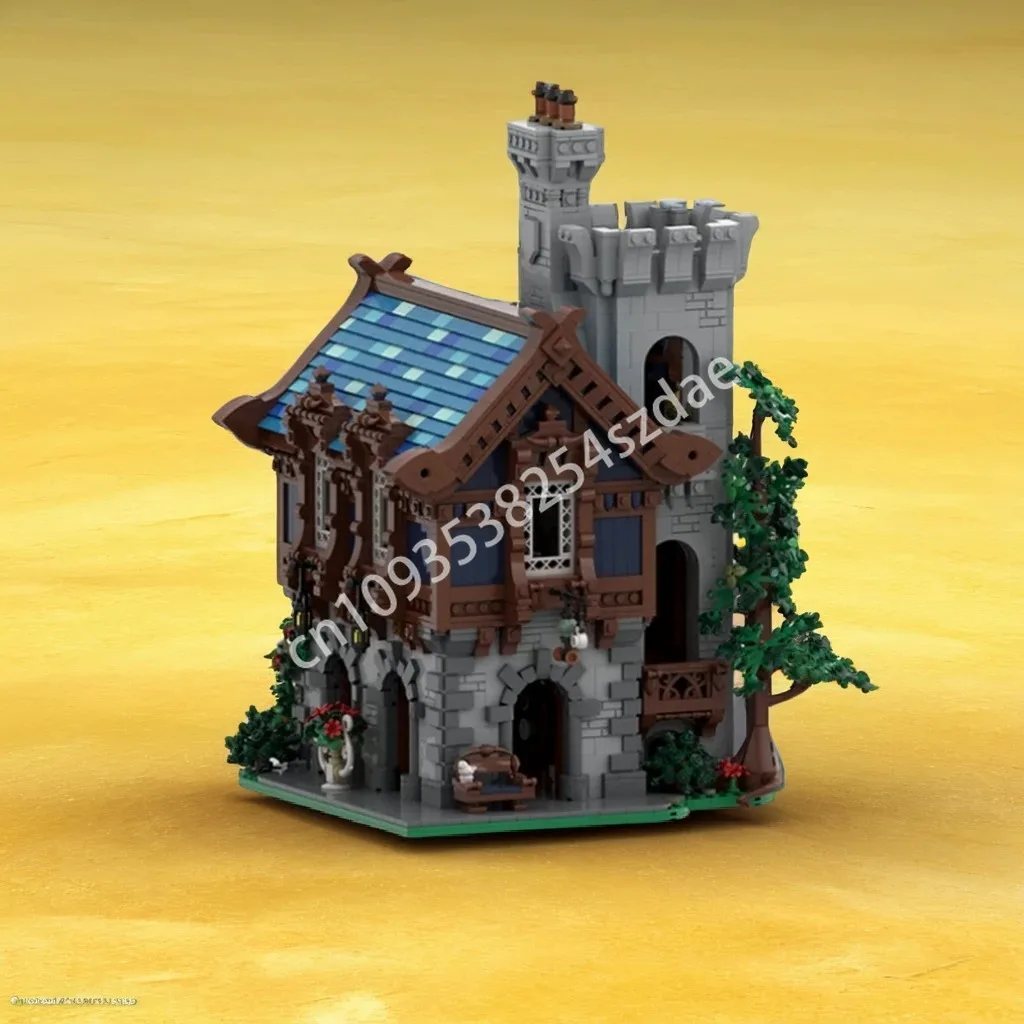 

5637 шт. MOC Керамический магазин Замок Строительные блоки Детская рождественская игрушка Подарок Дети решают проблему Рождественская игрушка Подарок