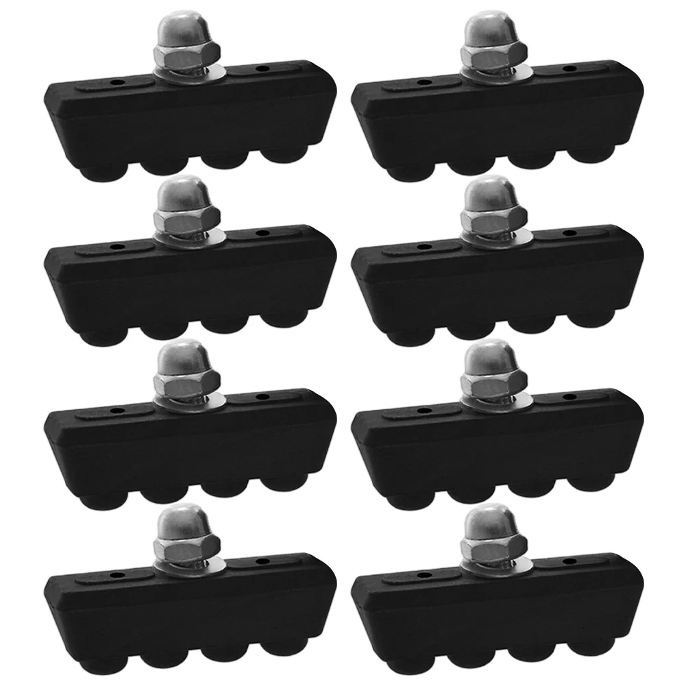 4/8PCS New MTB Mountain Bike Brake Blocks Set Rubber Bicycle V-brake Shoes Pads Road Riding Cycling Accessories 45MM Lightweight