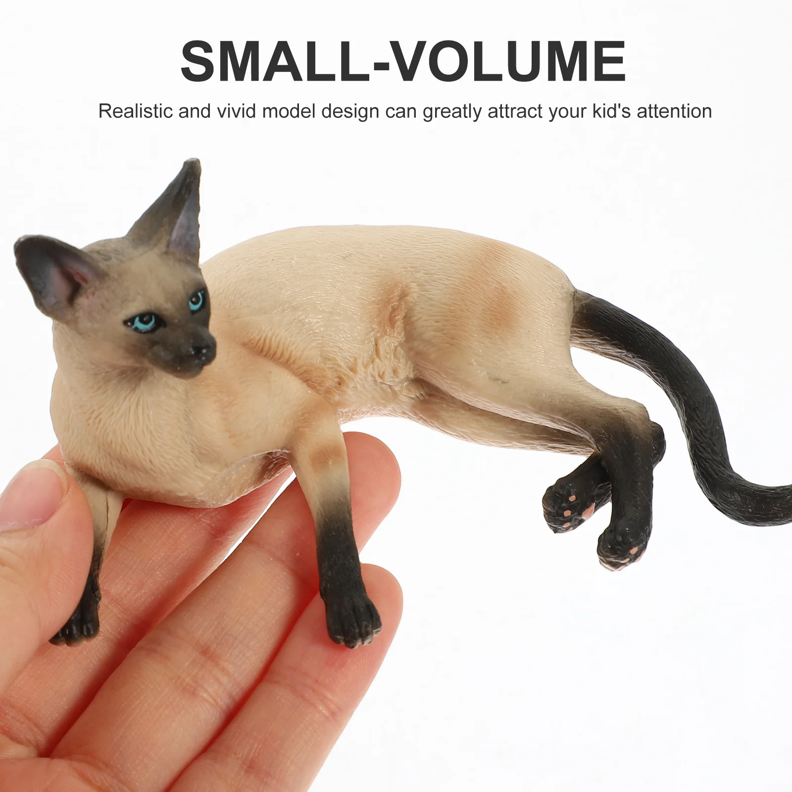 Simulation Animal Figurine Mini Cat Toy Toys Small Adorn Desktop Realistic Statue Child