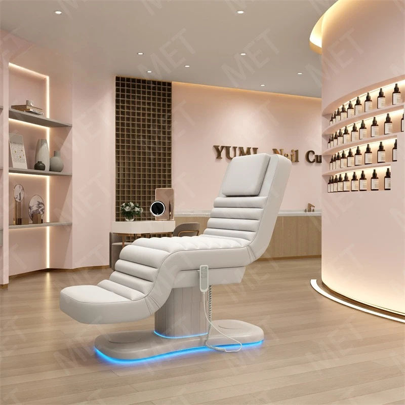 

Black PU Leather 3 Motor Electric Beauty Bed with Customizable Color Facial Massage Bed for Beauty Salon