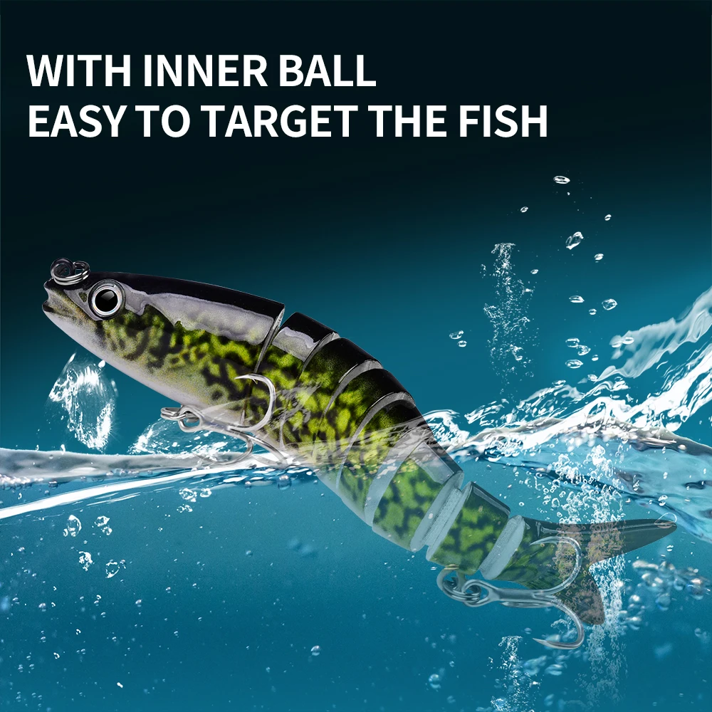 Proberos Swimbait articulado 8 segmentos – Señuelo duro para lubina - imagen 4