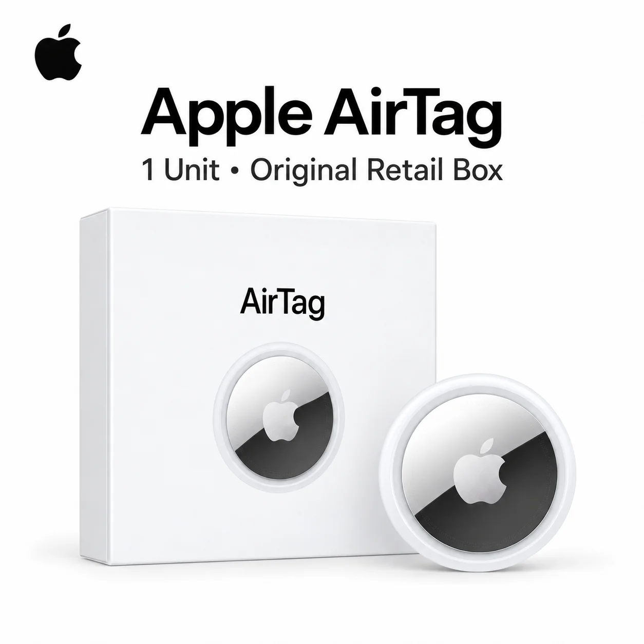 Apple AirTag 4 Pack Bluetooth Tracker for Keys Bags Luggage Wallets, Find My Compatible, Authorized Apple Reseller
