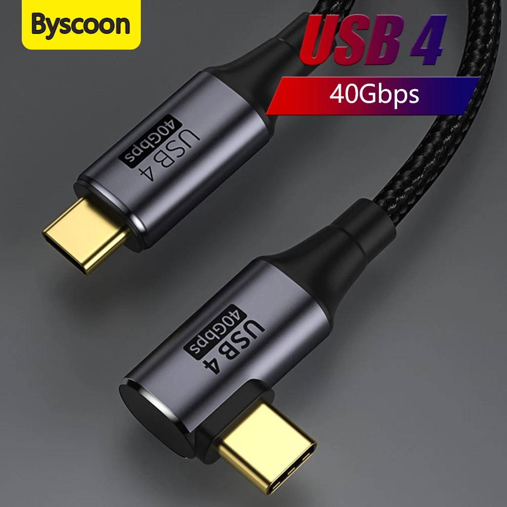 USB4.0 Thunderbolt 3 4 USB C to Type C Cable 40Gbps 8K@60Hz 4K@120 PD 100W Fast Charging Type-C Cable for Macbook Pro Data Cord