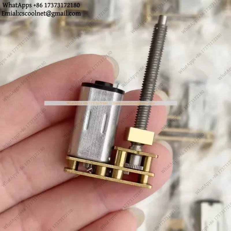 for Micro N30 Metal Gearbox Motor DC 1.5V-6V 145-600RPM 35mm M4 Thread Flip Output Shaft 30mm Linear Actuator