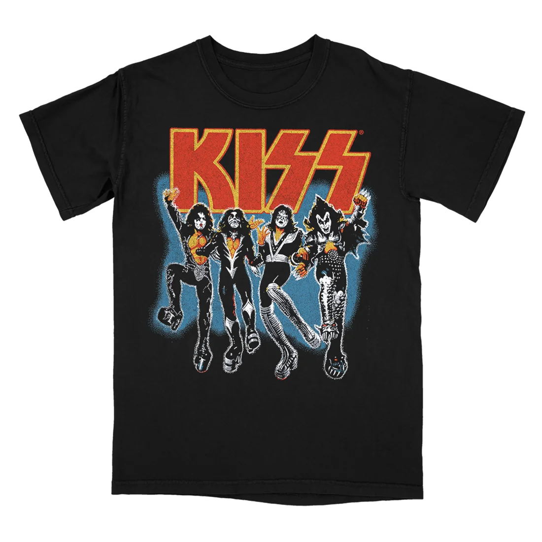 Kiss Rock T‑Shirt Unisex Short Sleeve Casual Top Classic Rock Music Fan Art Print Ideal for Fashion Lovers and Rock Fans