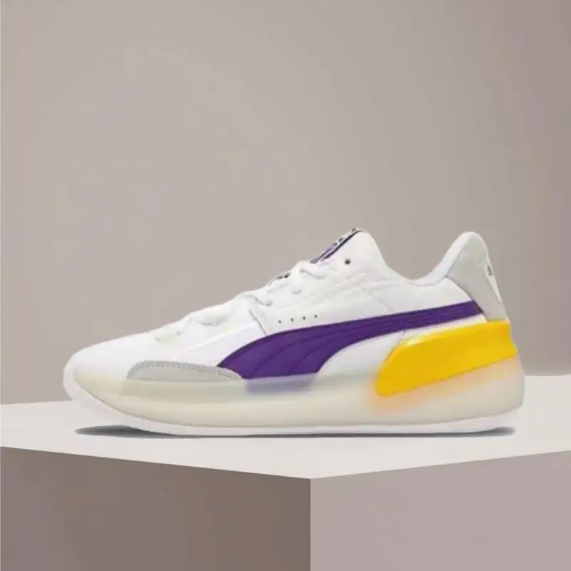 

PUMA Clyde Hardwood Team: Unisex, stylish, slip-resistant, durable, and lightweight low-top basketball shoes – Yellow 193663-09
