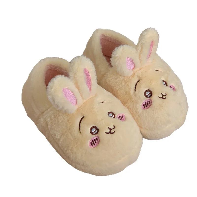 Chiikawa Cotton Autumn Winter Slippers Female Wear Outside Anti-Slip Thick Sole Home Indoor Include Heel Keep Warm Cotton Shoes image 6