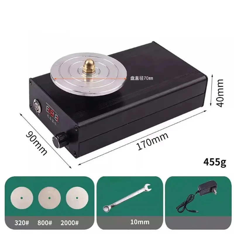 AC 220V Electric Knife Sharpener Carving Knife Quick Sharpening Machine Diameter 70MM DIY Mini Table Grinder Speed 0-3000RPM