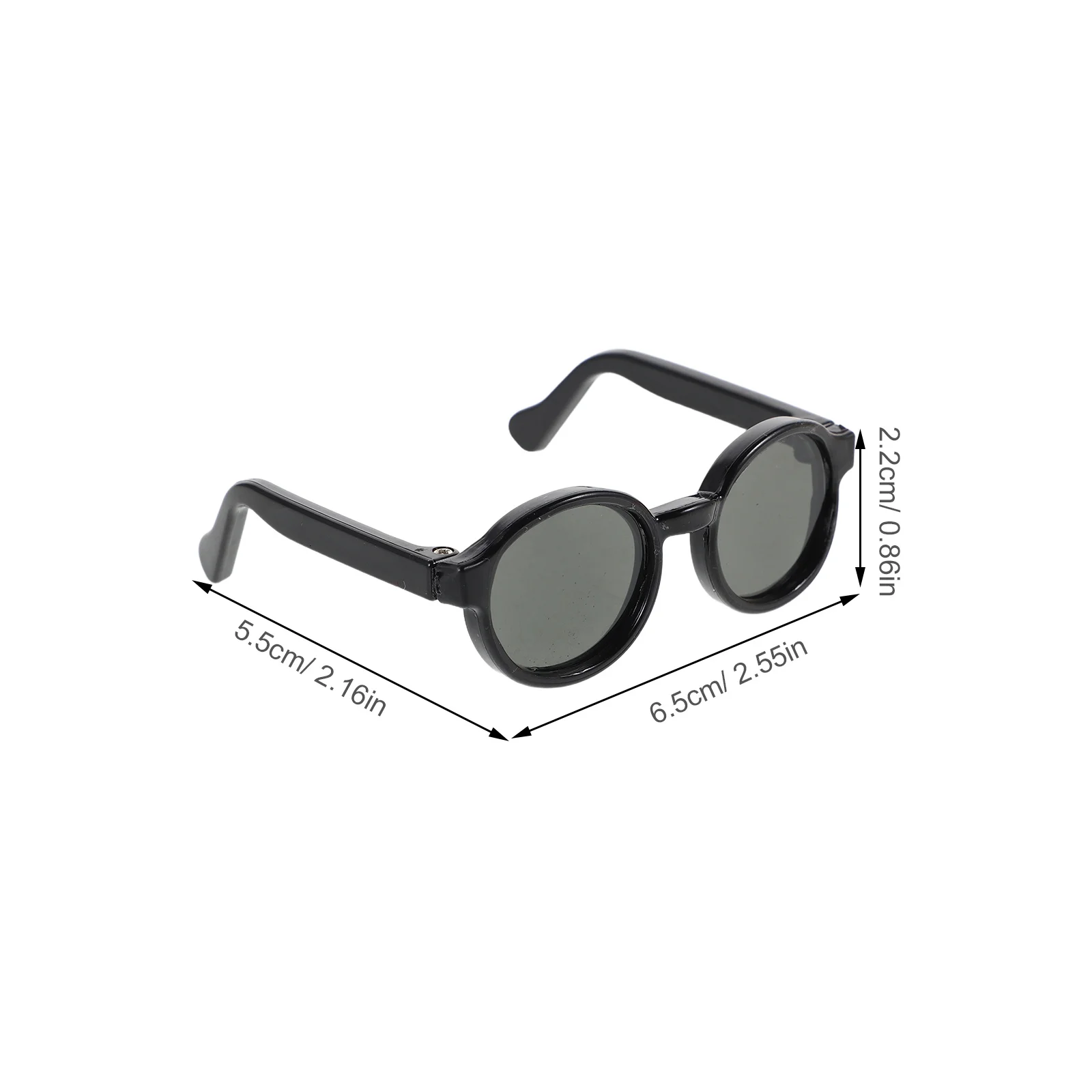 6 stuks kleine zonnebrillen voor lichtgewicht plastic brillen Decoratieve miniatuuraccessoires voor creatief verhalen vertellen