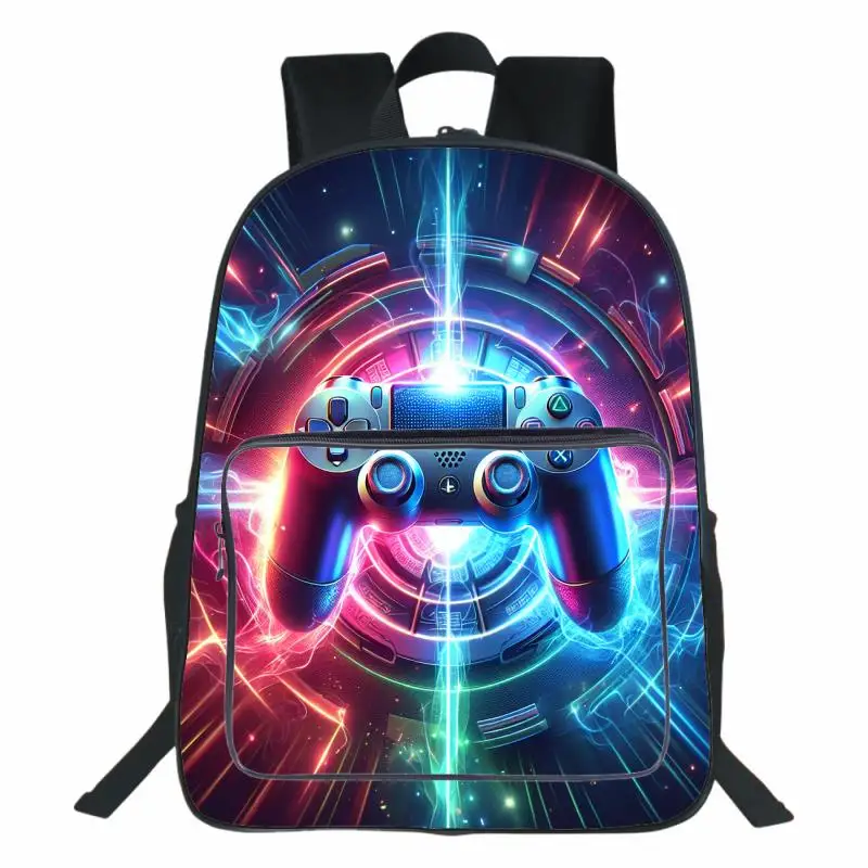 

16 Inches Hot Sale Student Backpacks Printing GamePad School Backpack Teen Gift for Kids Schoolbag Boys Bookbag