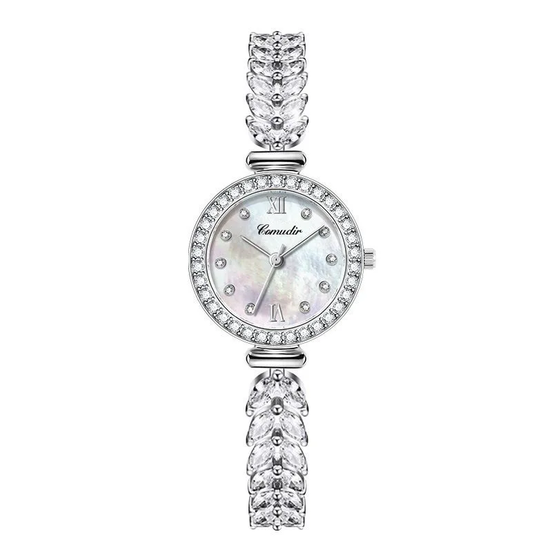 Mermaid Ladies' Watch, Women's Diamond-Inlaid Korean Style Fashion Quartz Watch for Students Watch for Women Waterproof