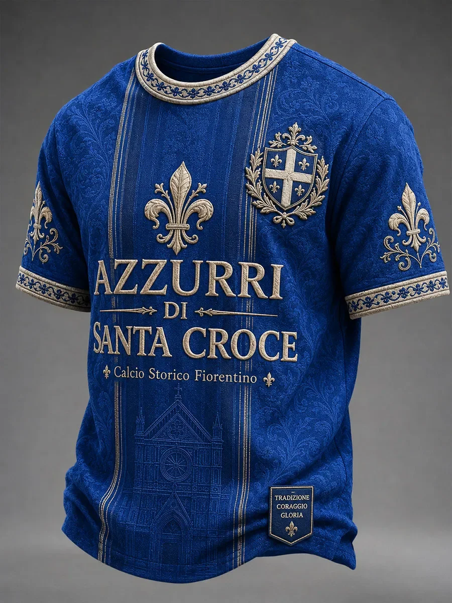 2026 Italian Fans Football Training T-shirt - 3D Printed - Fashionable and Comfortable - Family-Personalized Clothing