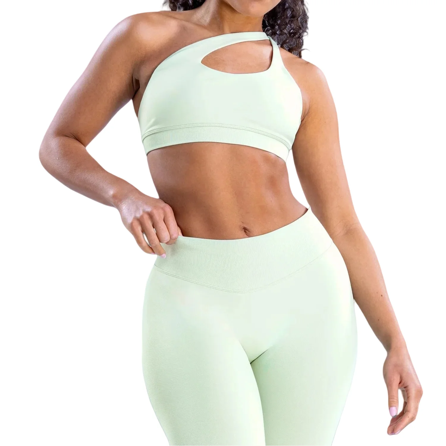 Seamless Push-Up Sports Bra for Women, Halter Top Open Back High Support Yoga Bra, Gym Fitness Underwear