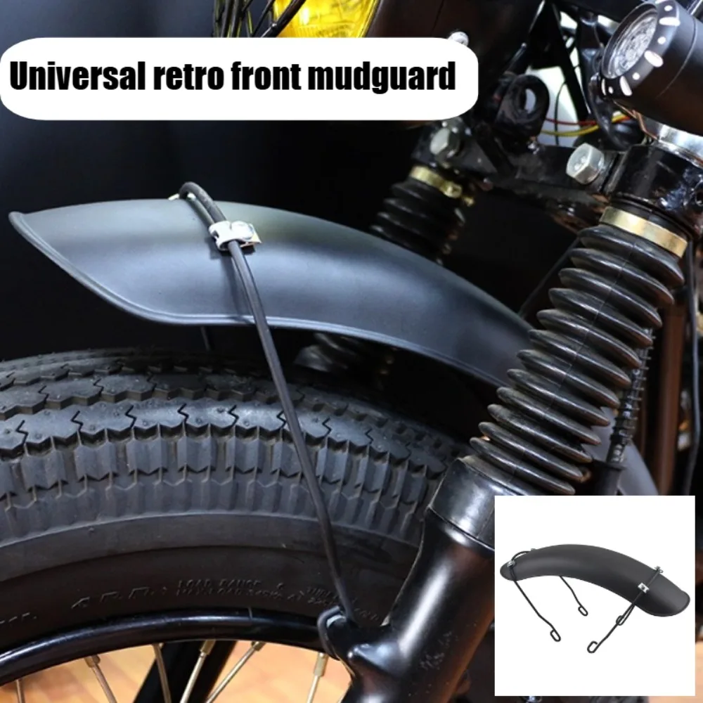 Motorrad Schwarz Kotflügel Vorne Retro Kotflügel Für Harley Honda CG125 Yamaha Suzuki Universal Racer MOTO Schutz Zubehör