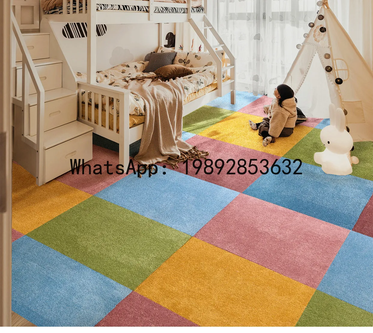 PYJ bedroom full floor large area children's room cloakroom dopamine hotel engineering carpet