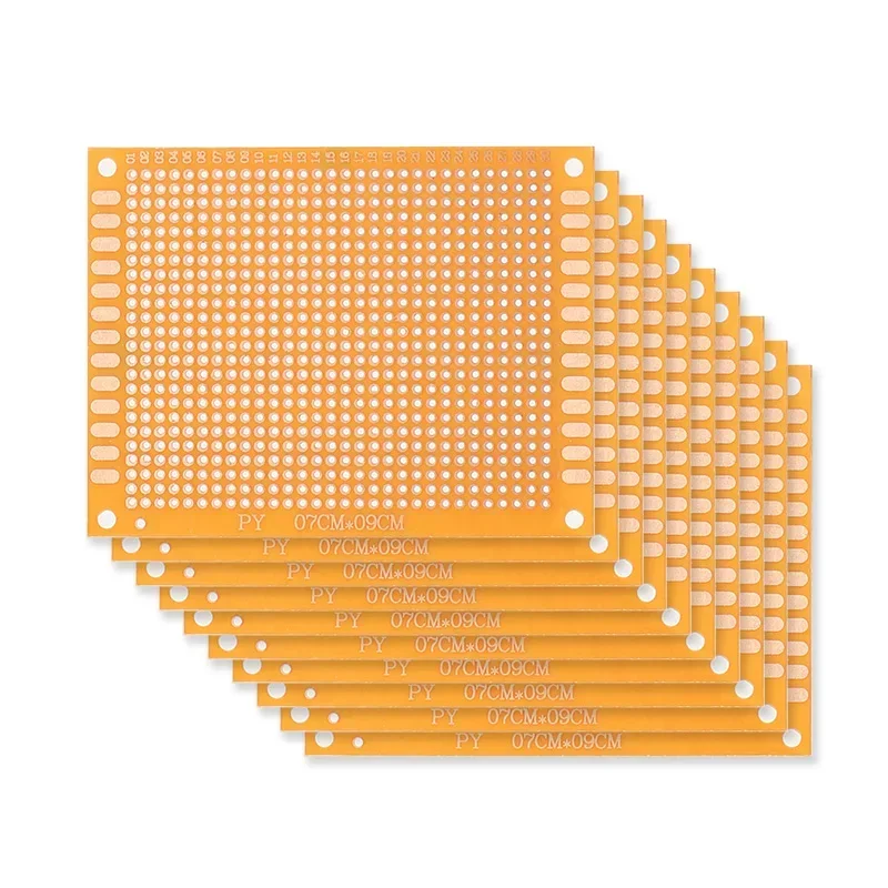 5PCS PCB Board 7x9CM 9x15CM Single Sided Protoboard yellow Universal Printed Circuit Board DIY Electronic Kit 7*9cm 9*15cm