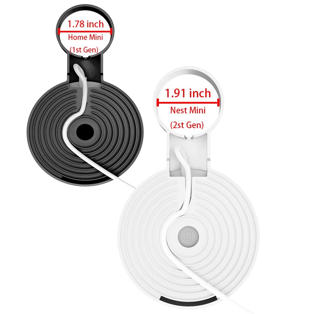 Socket type wall mount bracket suitable For Google Home Mini (1st Gen)/Nest Mini (2nd Gen) audio wall mount storage bracket
