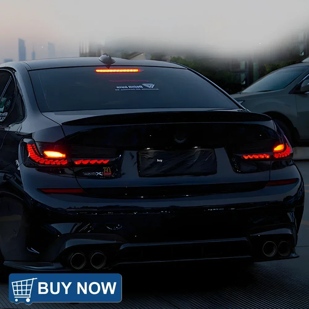 

For BMW 3 Series G20 G28 320i 325i 2020-2024 Auto Back Lamps Assembly Upgrade LED Car Dual Dragon Scale Taillights Accessories