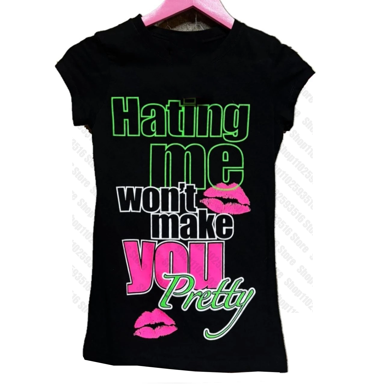 Trashy Y2k 2000s Tops Aesthetic Clothing Harajuku Star Girl Y2k Clothes Women Women's T-shirts Gothic Emo Goth Kpop Kawaii Woman