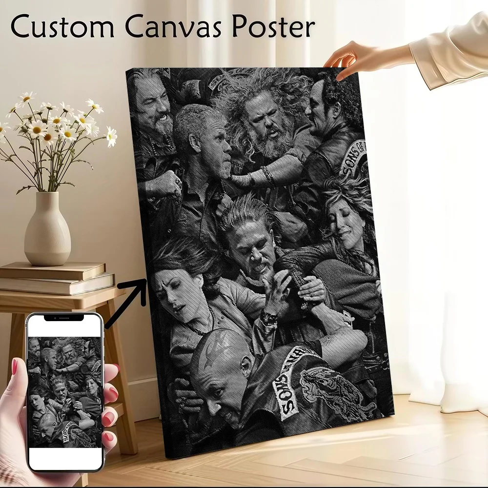 Sons of Anarchy Poster Canvas Wall Art Personalized Print Modern Painting Perfect Gift for Decoration Living Room Wand Deko Home