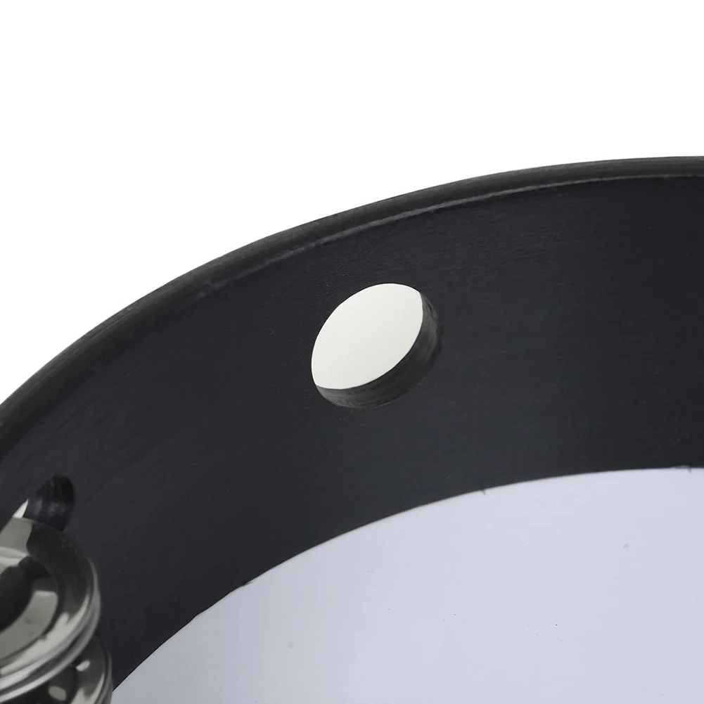 8/10 في الدف طبلة يدوية مع صف مزدوج الأناشيد طبل آلة موسيقية للأطفال البالغين حفلة الكنيسة KTV