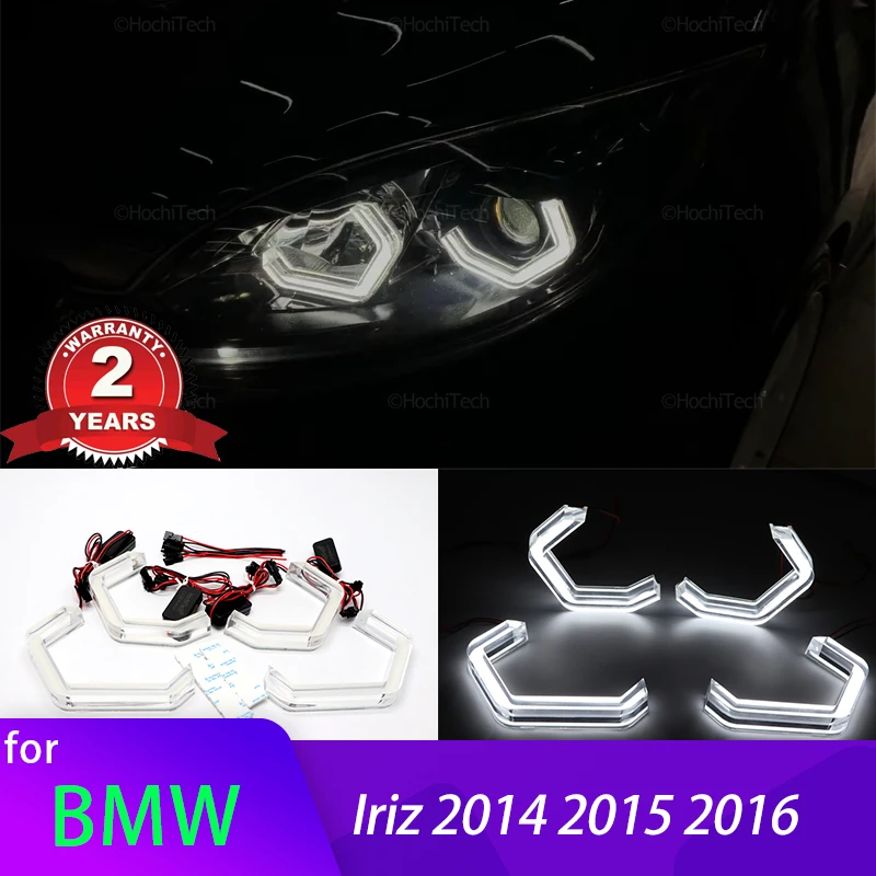 M4 Iconic Style White Daytime Light LED Crystal Angel Eye Kit For Proton Iriz 2014 2015 2016 Car Accessories