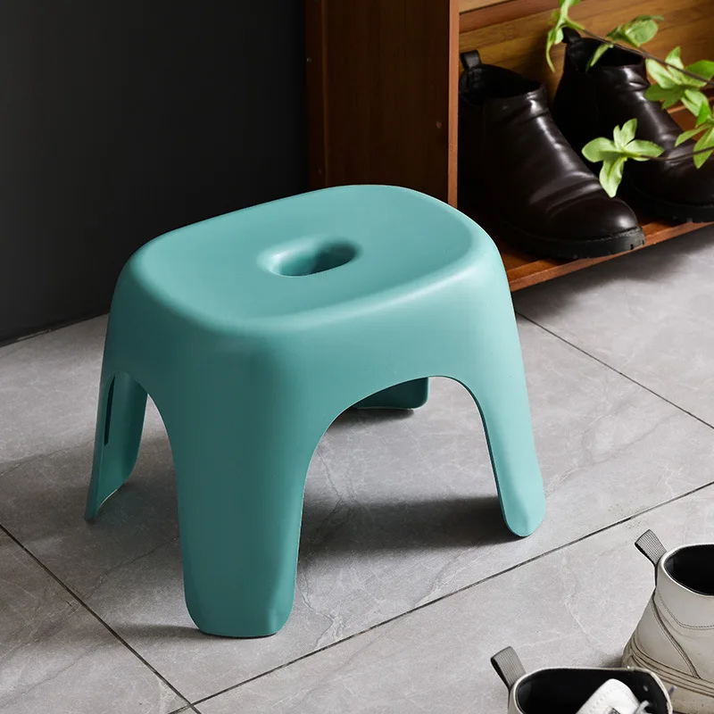 Bathroom Chairs Stackable Household Plastic Stool Thickened Coffee Table Small Bench for Shoe Stool Sofa Stool Non-Slip Low