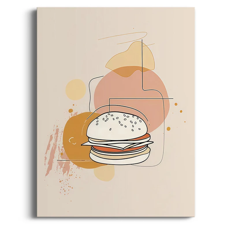 

Pop Art Burger 5D Diamond Painting Full Diamond Art Embroidery Hotel Office Living Room Home Decor DIY Diamond Cross Stitch Kits