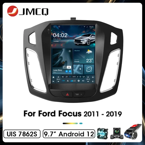 JMCQ 9,7 ""para Ford Focus 3 Mk 3 2011 2012 - 2019 Android 12 Radio de coche reproductor de vídeo Multimedia 2Din Carplay unidad principal estéreo automática