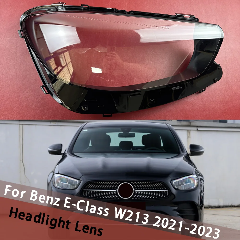 

Для Mercedes-Benz E-Class W213 E260 E300 E350 2021 2022 2023, крышка фары, корпус фары из плексигласа, автозамена абажура