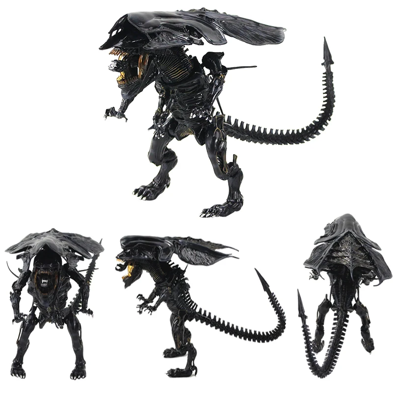 NECA-figura de acción de Alien Queen de Metal híbrido, modelo coleccionable de PVC, juguetes de Reina Alien, 18cm, #047