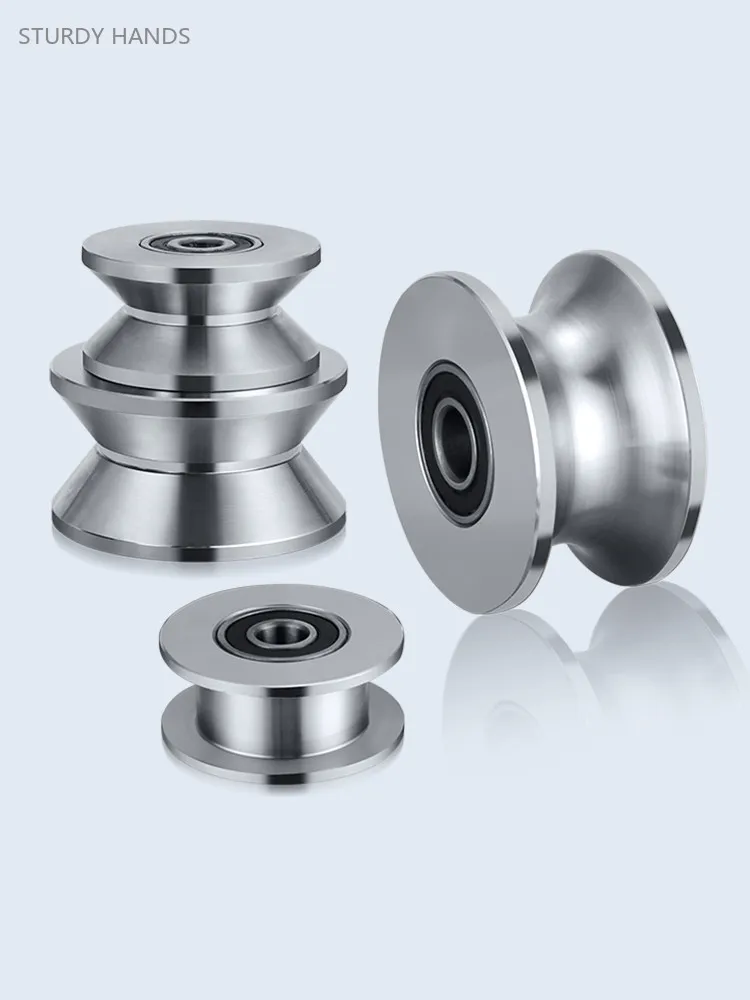 ステンレス鋼レールホイール、ワイヤーロープ、リフティングプーリー、方向、vタイプ、uタイプ、h、ハードウェアツール、1個、304