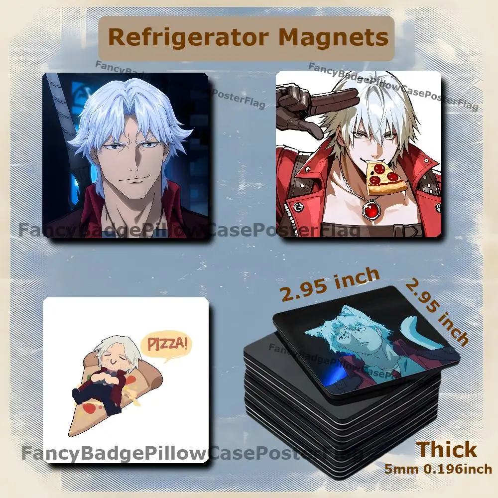 

D-Dante D-Devil May Cry 5 DMC5 75mm Refrigerator Magnet Magnetic Ins Style Home Decoration Gift Personalized Creative Magnetic