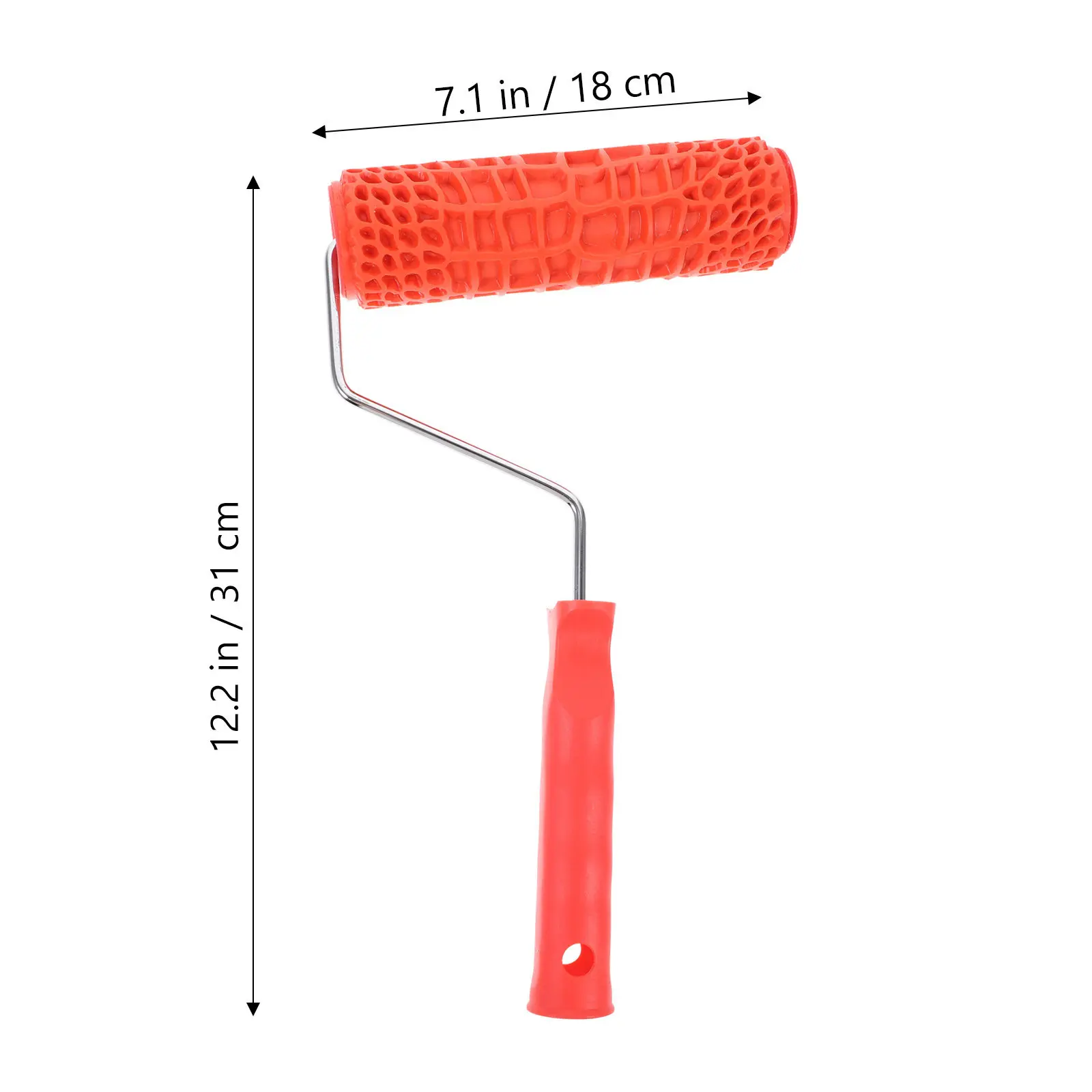 Reusable Washable Graining Roller with Comfort Grip Handle Ideal for Drywall Texture Painting Diatomite Mud Embossing and
