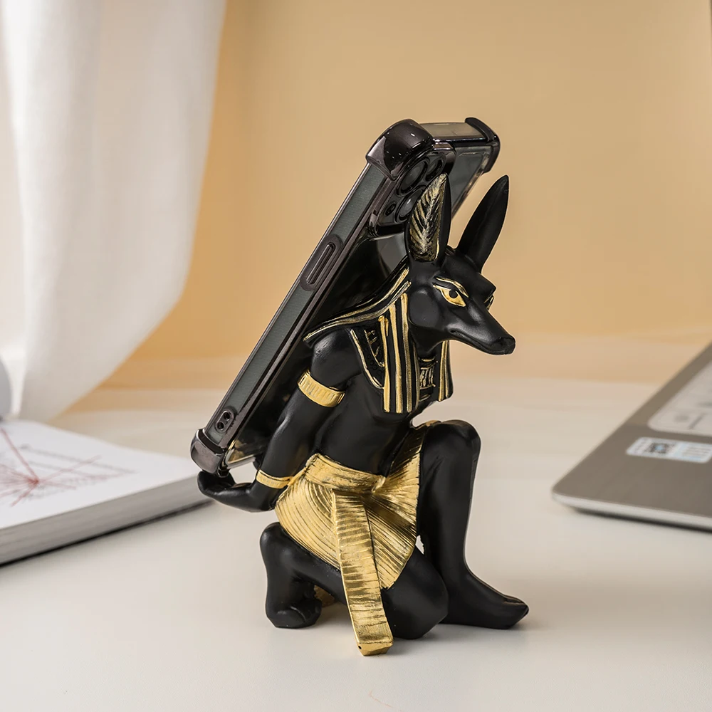 RAKKS Anubis Kunstharz, Kunsthandwerk, Zuhause, Wohnzimmer, dekoriert, Souvenirs, modisch, kreativ, altägyptisches Weinregal