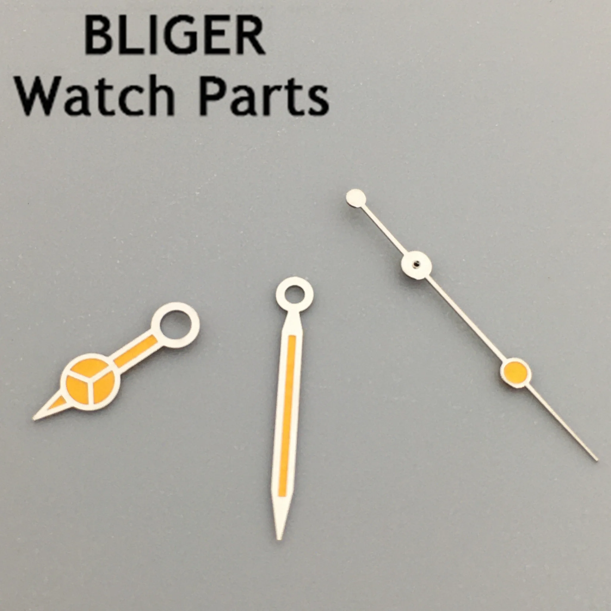 BLIGER silver gold black watch hands green luminous fit NH35 NH36 ETA 2824 2836 Miyota 8205 8215 821A Mingzhu 2813 3804 movement