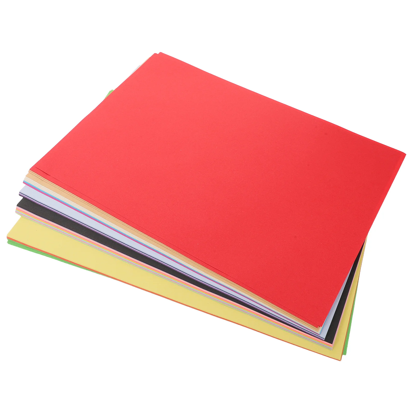 100장 컬러 종이 A4 사이즈 10가지 색상 DIY 공예 예술 프로젝트 휴일 장식 종이접기 세트