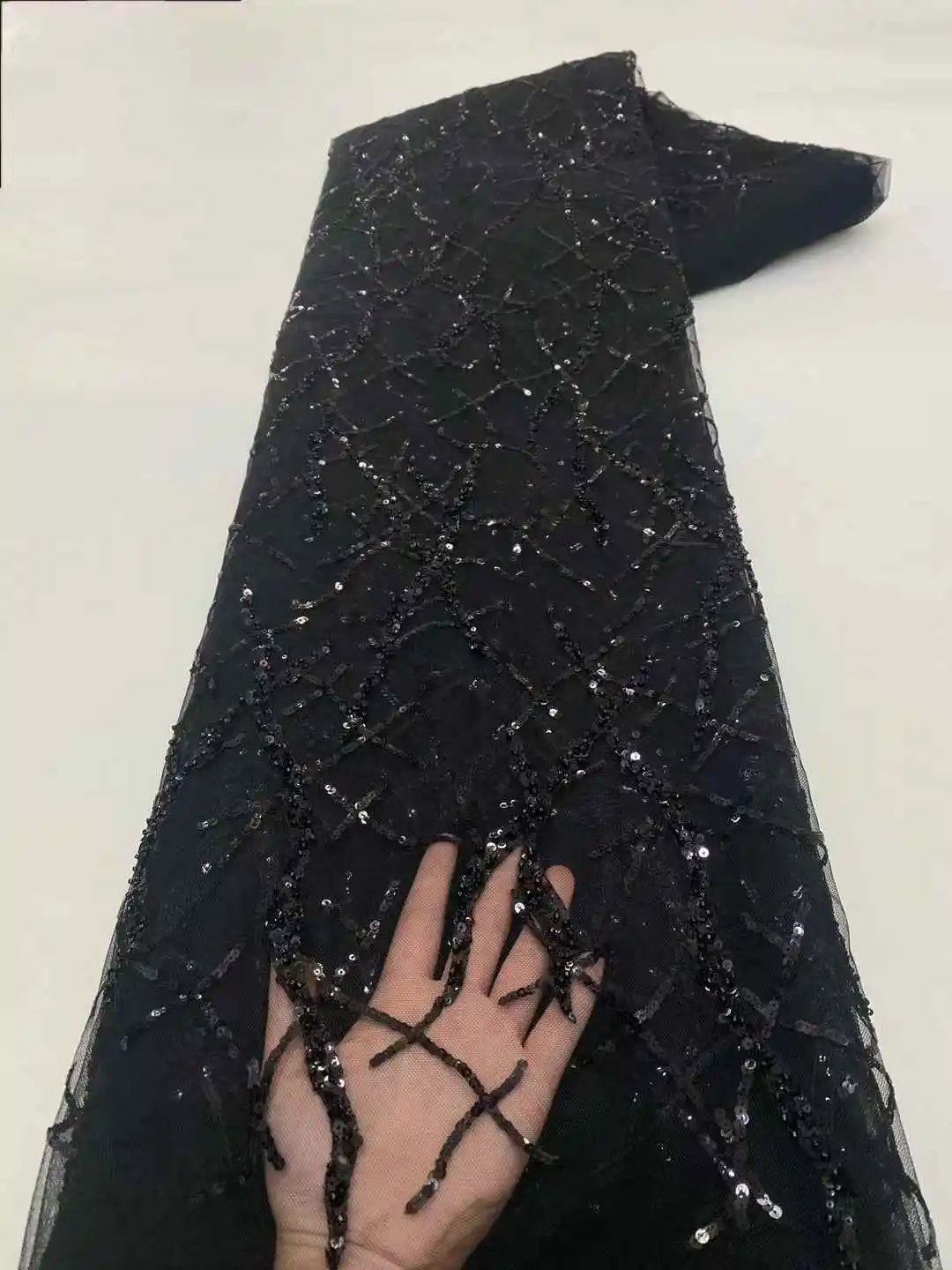 أفريقيا النيجيري مطرز الفرنسية شبكة الدانتيل مع الترتر جودة عالية 2025 التطريز الدانتيل الترتر الدانتيل لفساتين الزفاف النساء