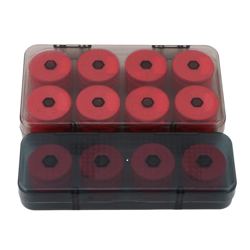8/16pcs Foam Spools Line Box Winding Board Fishing Shaft Lure Hook Rig Bait Storage Case Pesca Tackle