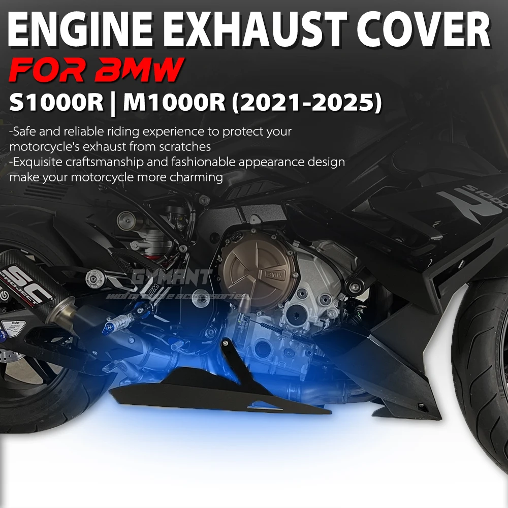 2025 S1000R M1000R Motorcycle Accessories For BMW S1000R M1000R 2021 2022 2023 2024 2025 Exhaust Cover, Belly Pan