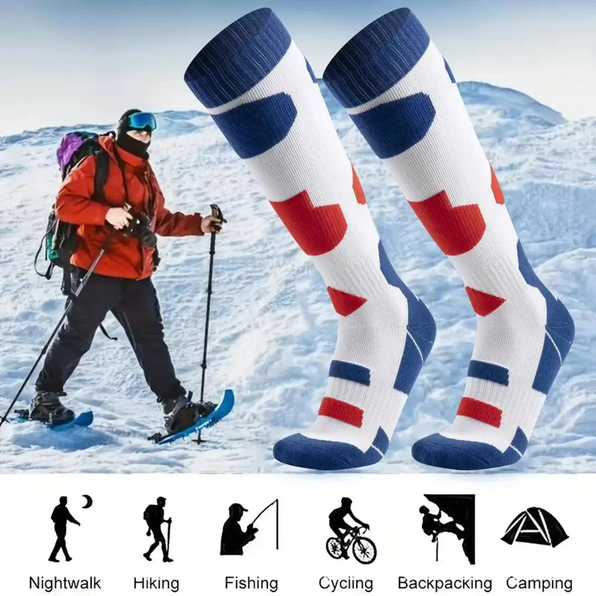 Thermal Winter Ski Socks Thick Cotton Men Women Warm Outdoor Cycling Snowboarding Sports Thermosocks Camping Hiking Stockings view 5