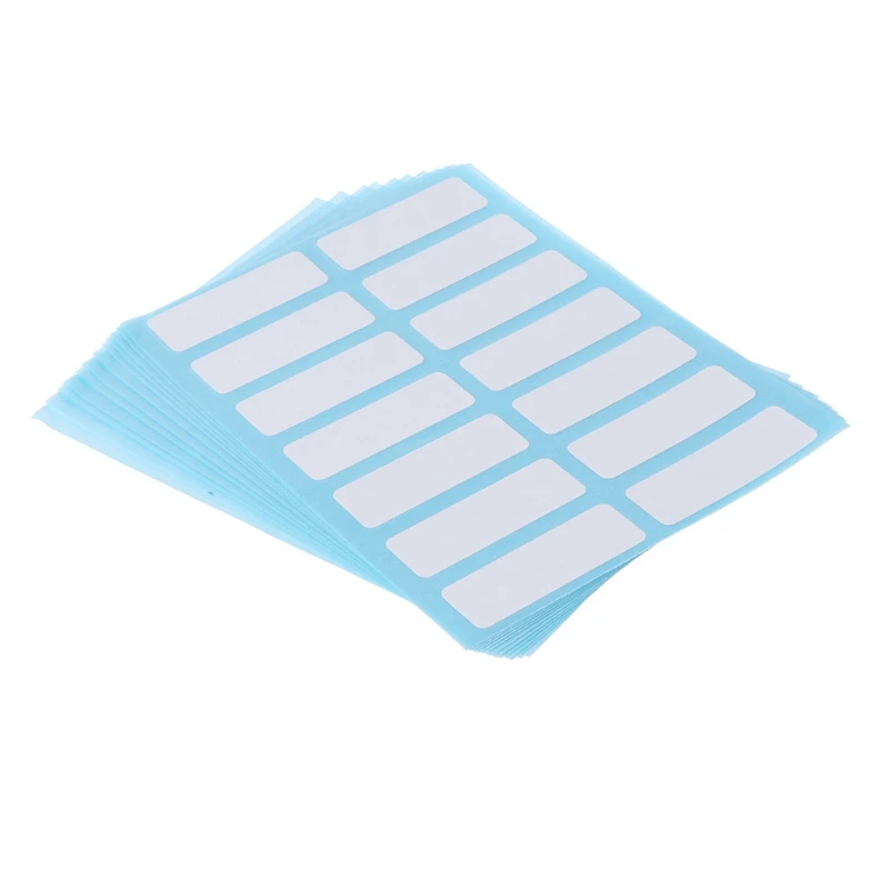 Selbstklebendes weißes Etikett, 12 Blatt, zum Beschriften von Notizzetteln, Markierungsetiketten, Papieraufkleber