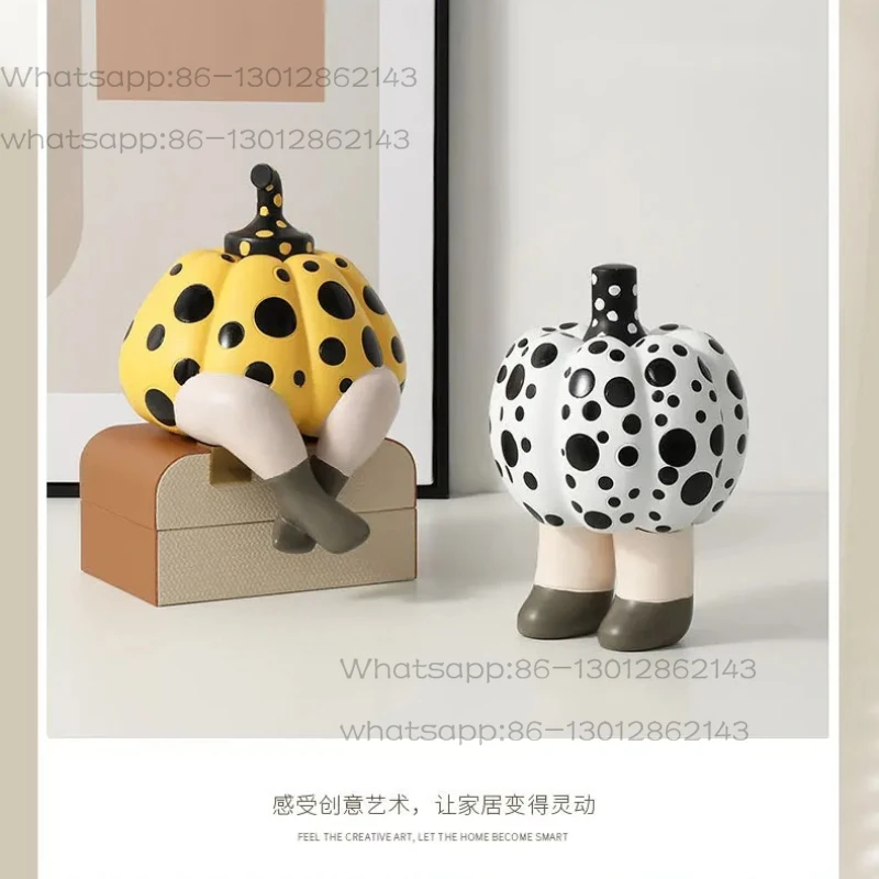 Nordic Modern Abstract Fun Pumpkin Doll Ornament Desktop Creative Home Decoration