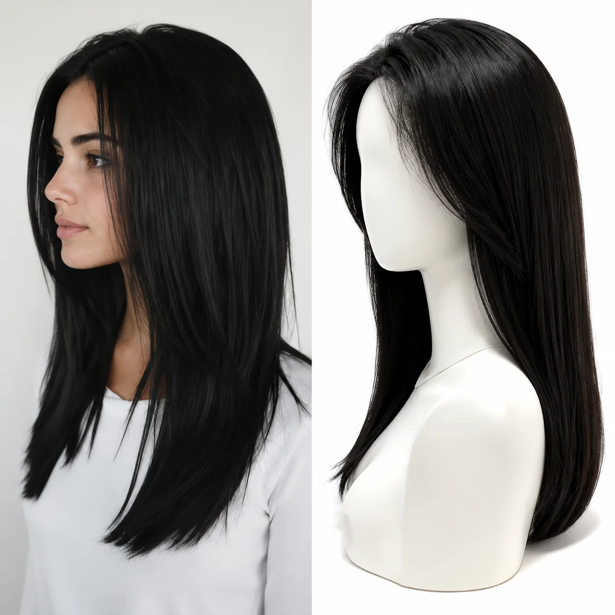 Silk Base Top Full Lace Wig Human Hair Wigs 100% Malaysian Silky Straight Silk Base Full Lace Human Hair Wig Natural Hairline