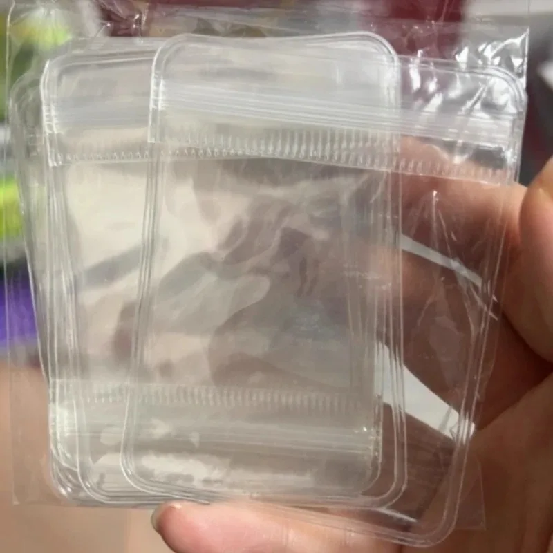 10/100 قطعة صناديق تخزين المجوهرات الراقية مع أكياس مختومة سميكة شفافة من مادة PVC المضادة للأكسدة #2