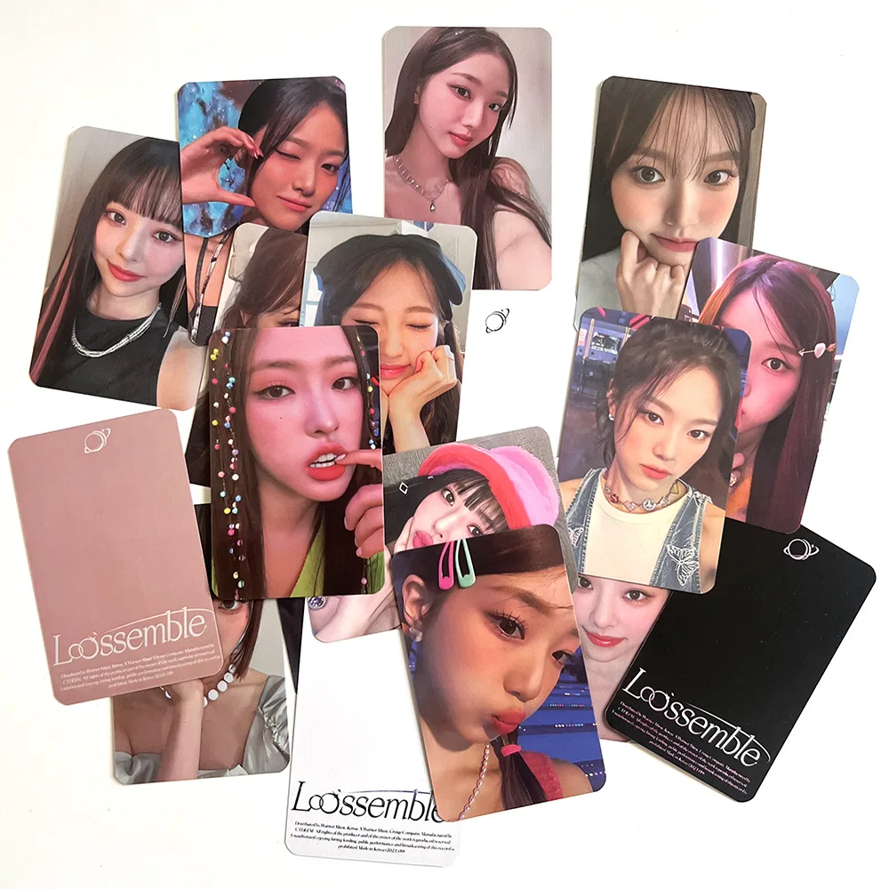 KPOP Loossemble 5 buah kartu LOMO Go Won Hyeju Yeojin perifer penggemar sama hadiah kartu pos peringatan ViVi Hyunjin foto