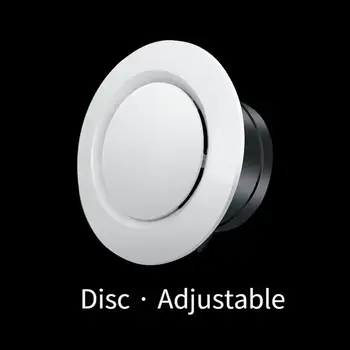 75/100/125/150mm odsávací digestoř ABS větrací otvor odsávací ventil mřížka kulatý difuzor potrubí větrací kryt objem vzduchu chladicí otvor 8 nejlepší prodej kryt větracího otvoru - №2