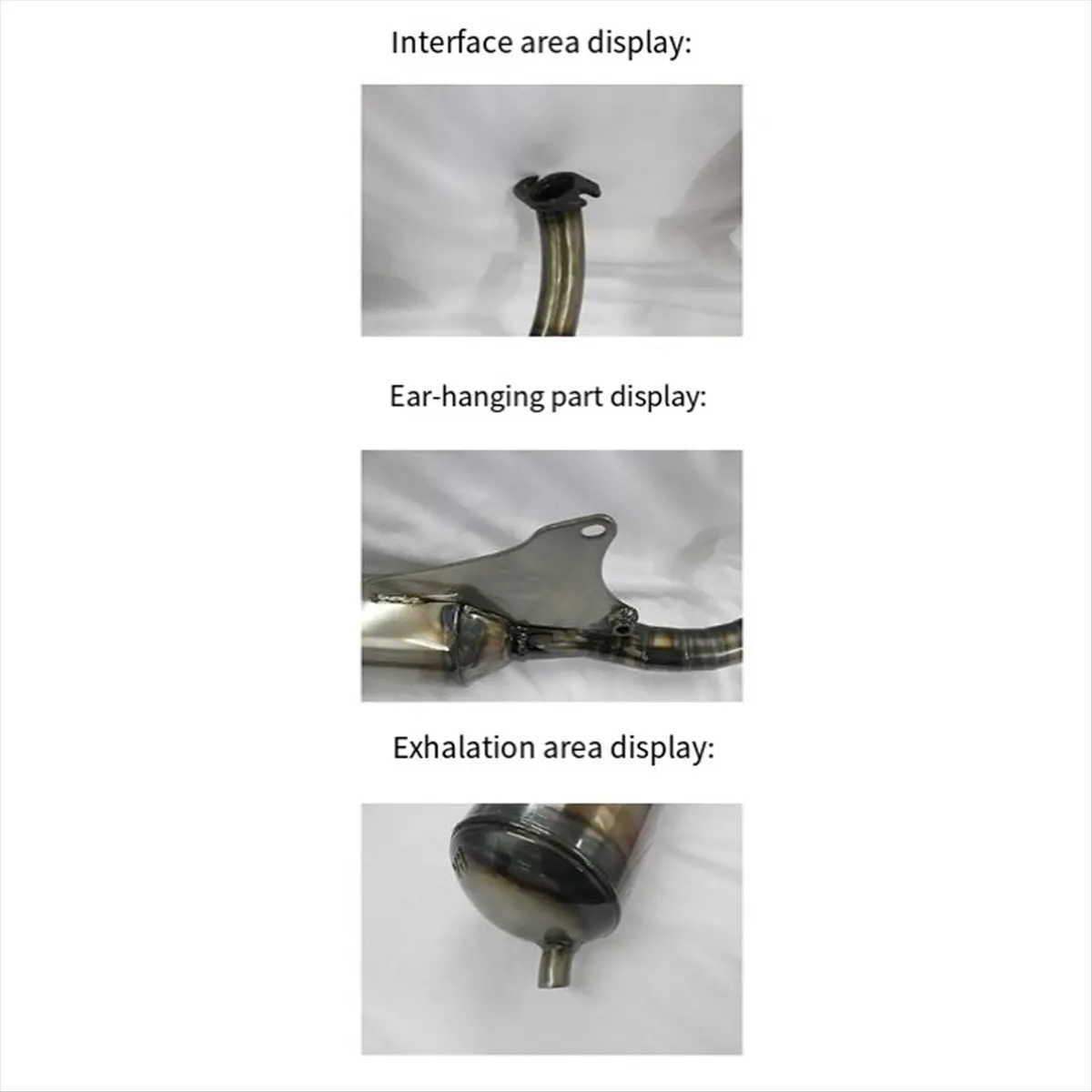 *ESTR Motorcycle Exhaust Pipe V8 Large Displacement for Jog V8 Exhaust System Modified Exhaust Pipe